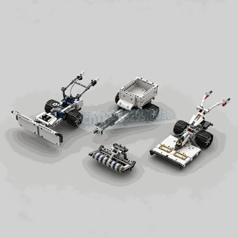 Farming Agriculture Model - 1021Parts MOC Dual Single Axle Farm