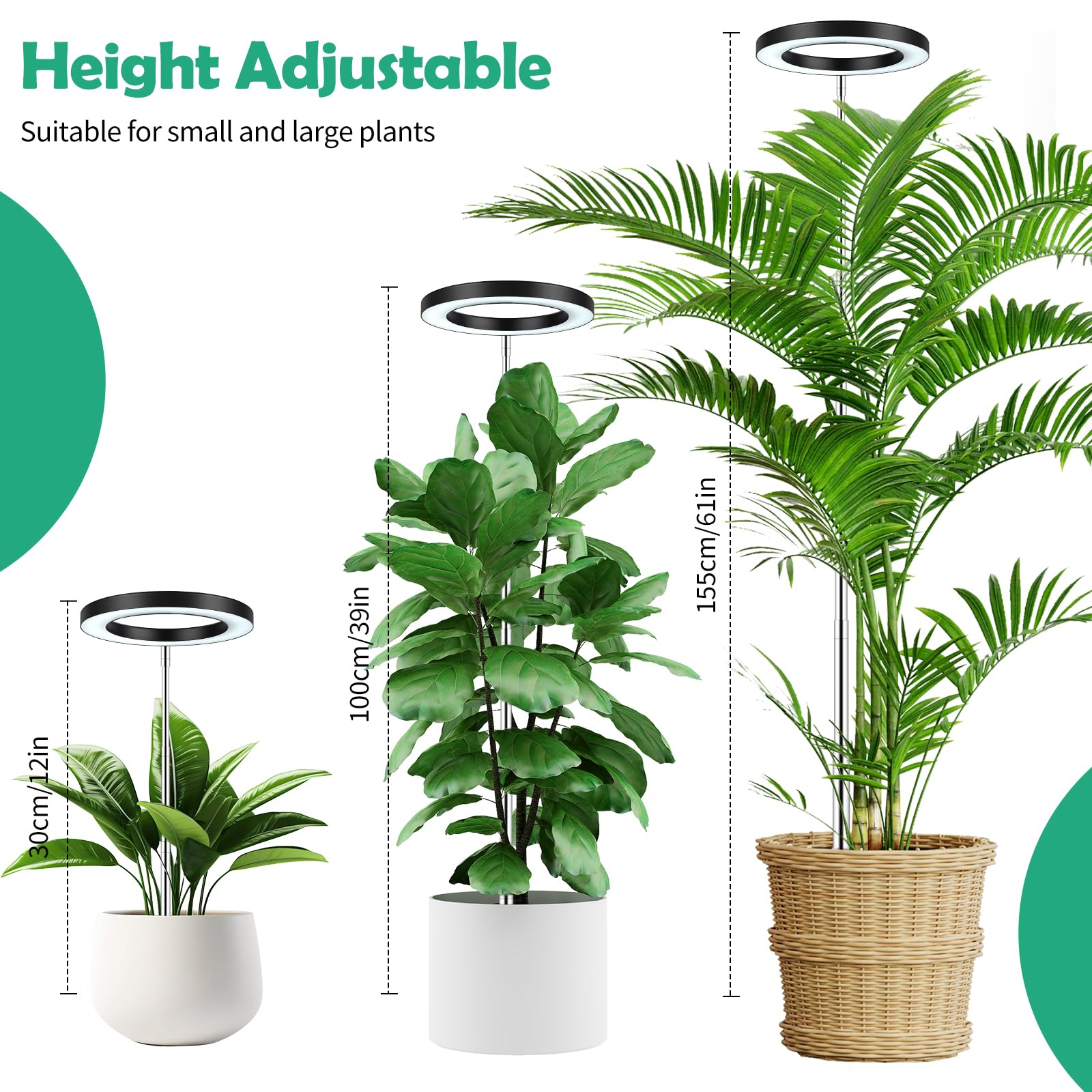 Plant Growth Regulator - Plant Grow Light, Height Adjustable with