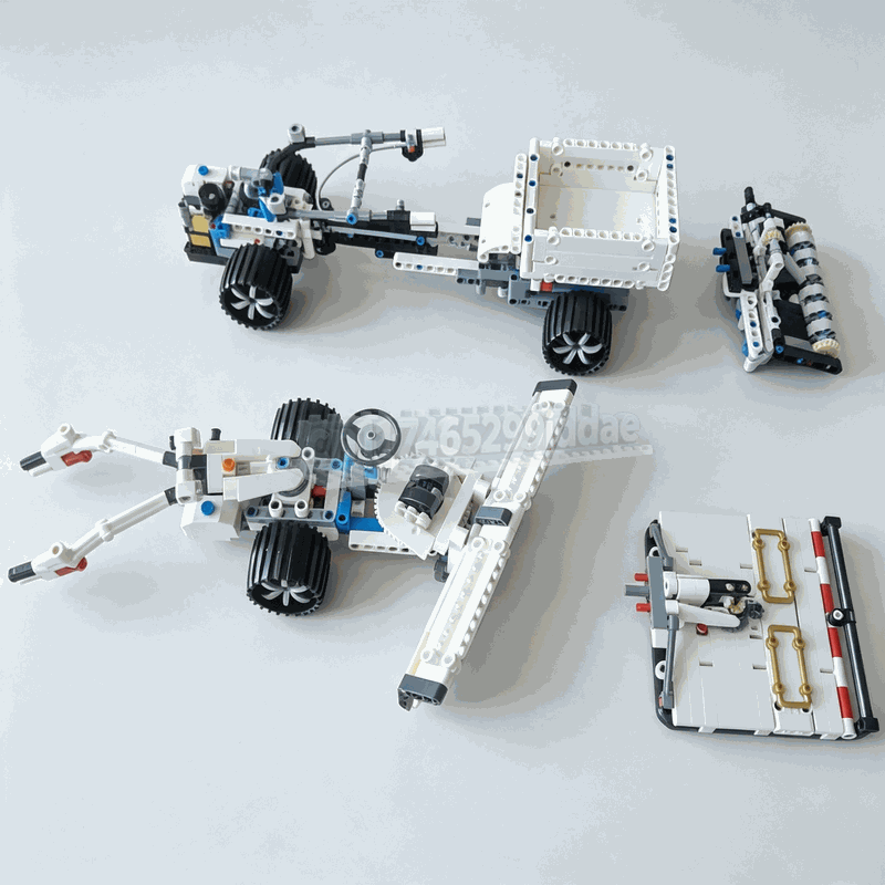 1021Parts MOC Dual Single Axle - Farming Agriculture Model 评论和价格
