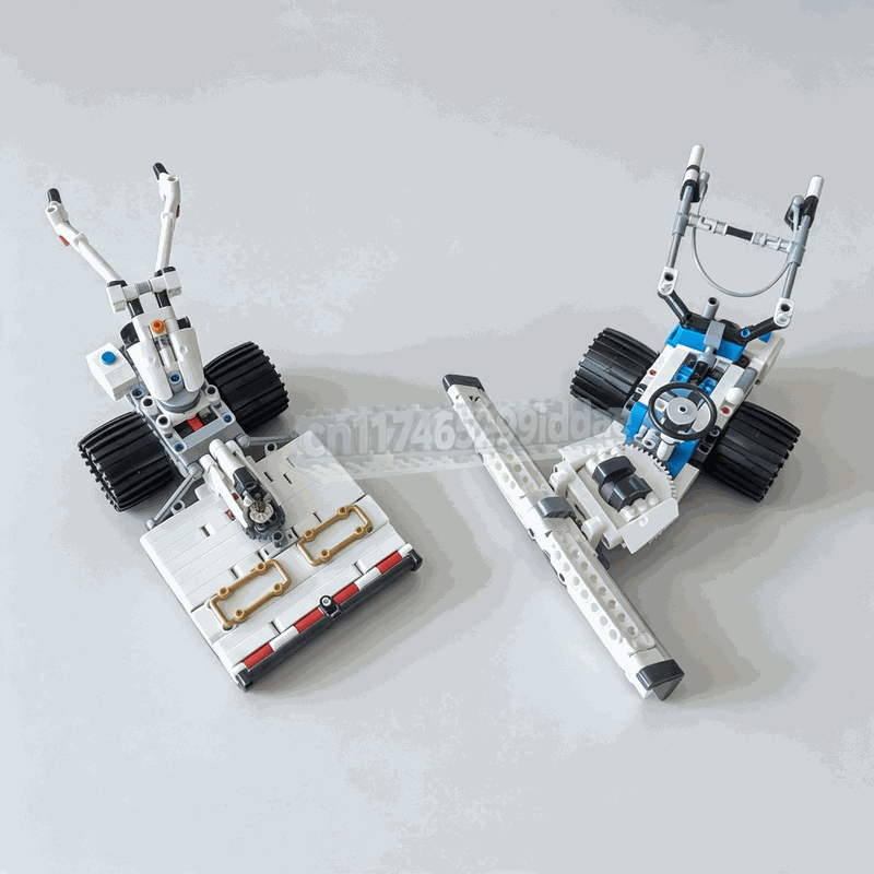 1021Parts MOC Dual Single Axle - Farming Agriculture Model 评论和价格