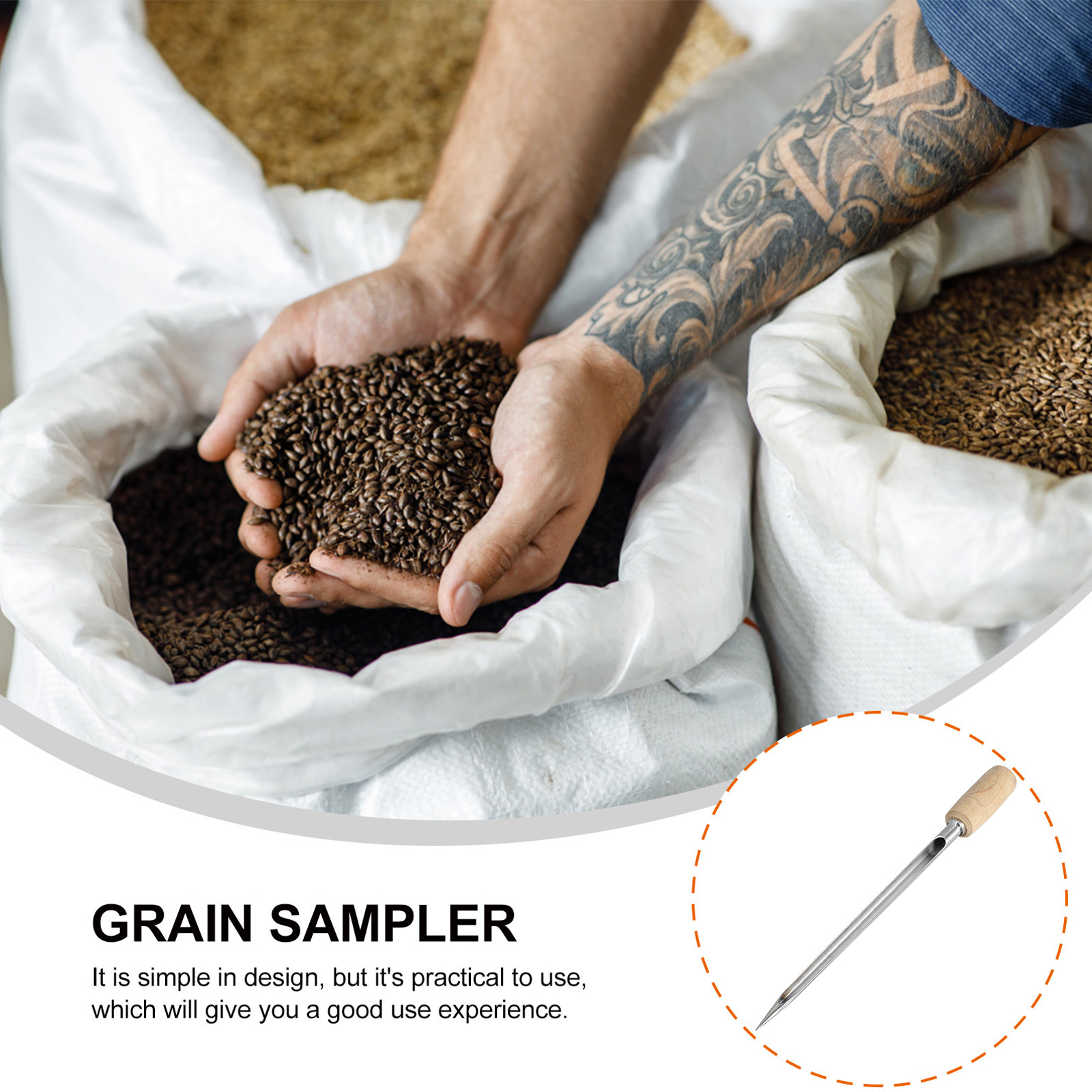 Tool Metal Grains Powder Sampl - Grain Farming Agriculture 评论和价格