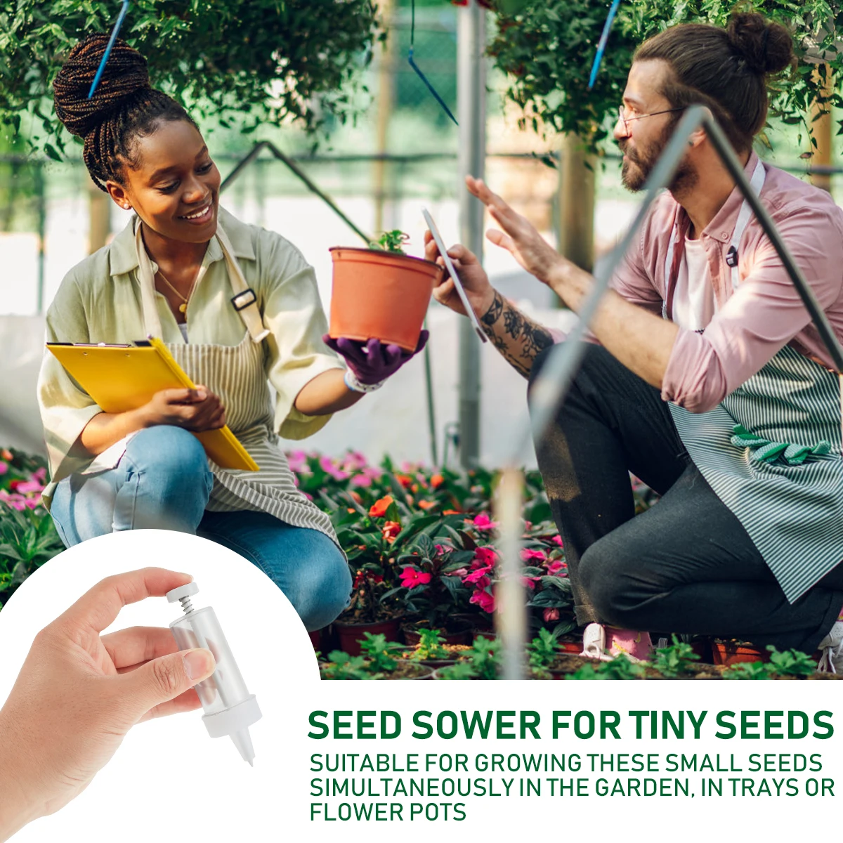 Mini Sowing Seed Dispenser Man - Seed Planter 评论和价格