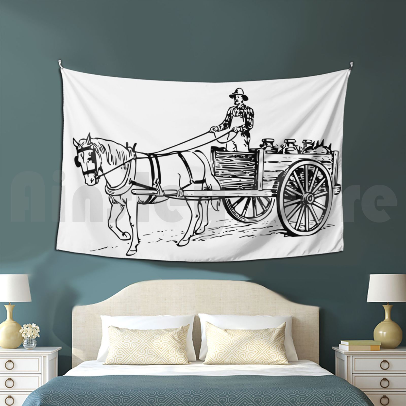 The Farm Soldier Tapestry Back - Agriculture Farming Background 评论和价格