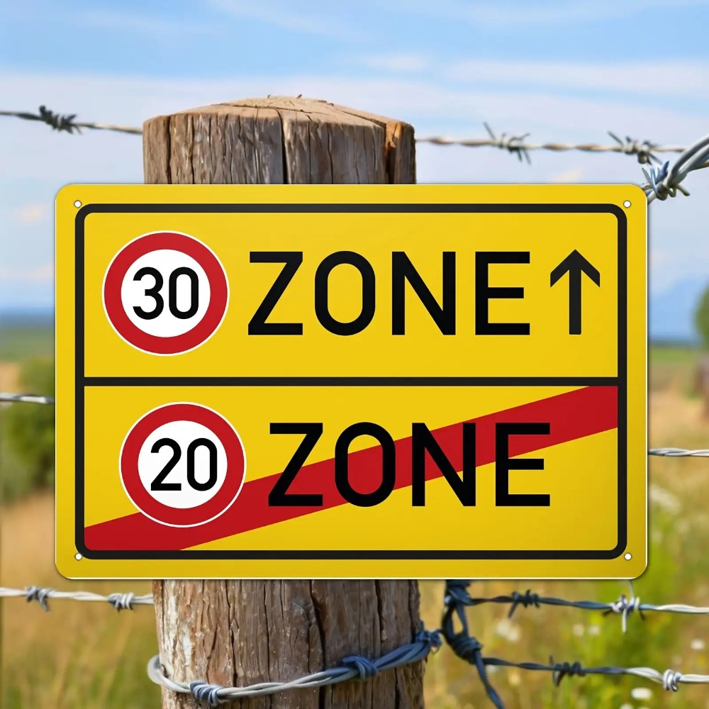 Tin Sign - 30 20 Speed Limit Z - Farming Zone 评论和价格