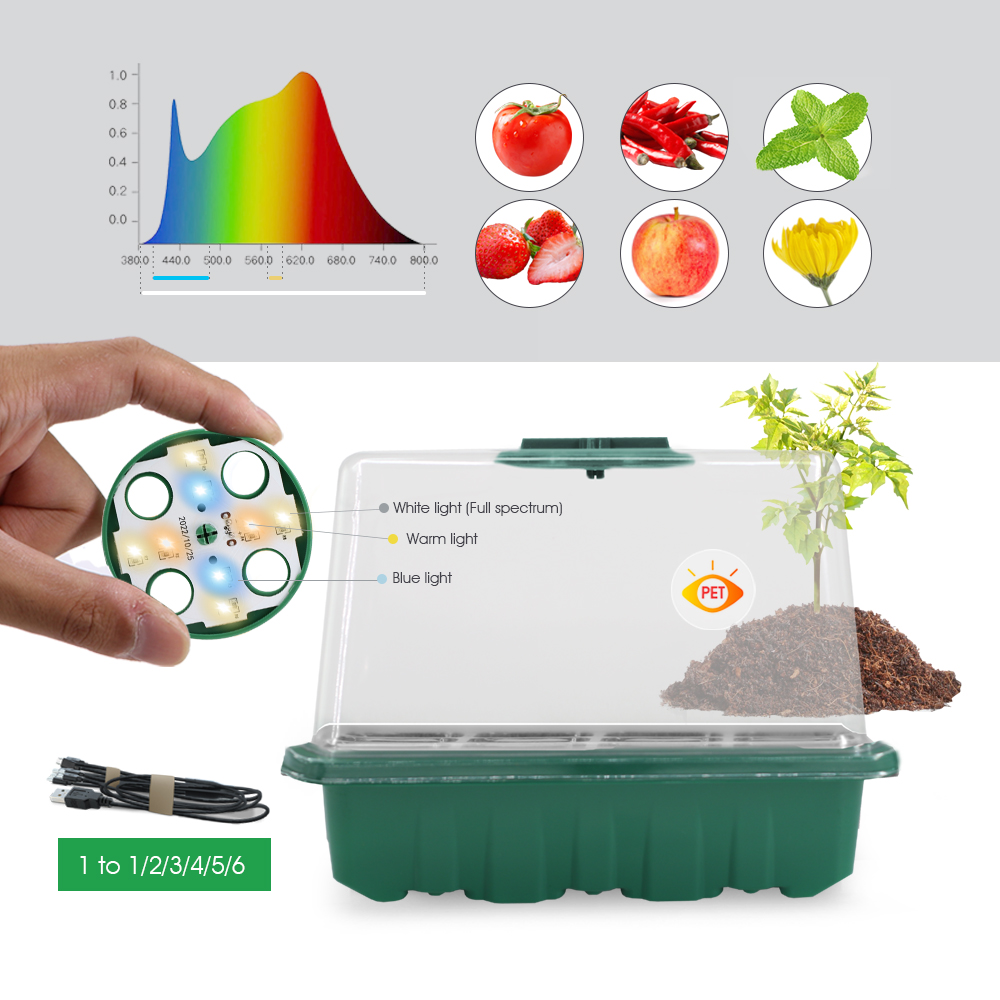 LED Nursery Pots with Grow Lig - Seed Planter 评论和价格