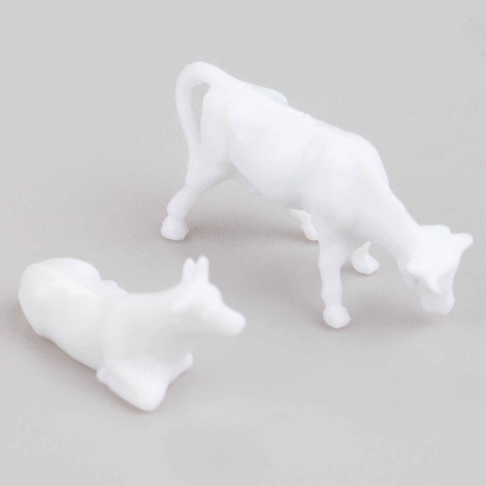 100pcs White Model Cows Scale  - Farming Agriculture Model 评论和价格